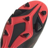 adidas - F50 CLUB - Voetbalschoenen - Core Black/Iron Met./Lucid Red - Synthetisch