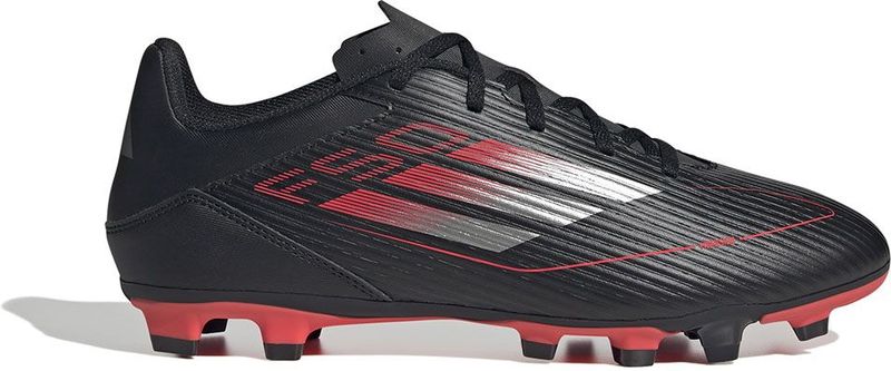 adidas - F50 CLUB - Voetbalschoenen - Core Black/Iron Met./Lucid Red - Synthetisch