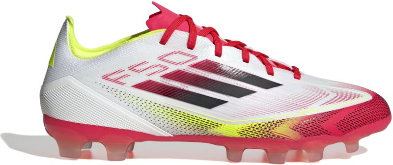 adidas F50 Pro - Voetbalschoenen - Wit Rood Zwart Geel - Synthetisch