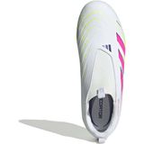 adidas - Predator League - Veterloze Voetbalschoenen - Wit Roze Neongeel - Synthetisch