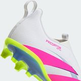 adidas - Predator League - Veterloze Voetbalschoenen - Wit Roze Neongeel - Synthetisch