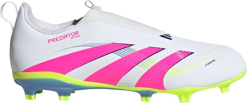 adidas - Predator League - Veterloze Voetbalschoenen - Wit Roze Neongeel - Synthetisch