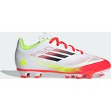 adidas - F50 Club - Voetbalschoenen - Wit Rood Zwart Geel - Synthetisch Materiaal