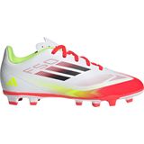 adidas - F50 Club - Voetbalschoenen - Wit Rood Zwart Geel - Synthetisch Materiaal
