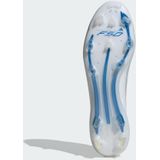 adidas - F50 Elite - Voetbalschoenen - Wit Blauw Zilver - Synthetisch Materiaal