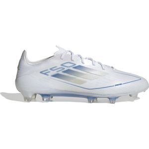 adidas - F50 Elite - Voetbalschoenen - Wit Blauw Zilver - Synthetisch Materiaal