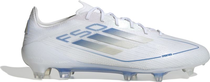adidas - F50 Elite - Voetbalschoenen - Wit Blauw Zilver - Synthetisch Materiaal