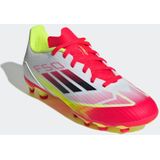 adidas - F50 LEAGUE - Voetballaarzen - Ftwr Wit/Core Zwart/Zonnegeel - Uniseks Kinderen