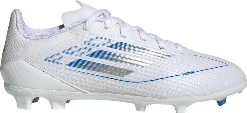 adidas F50 League Voetbalschoenen - Wit - Blauw - Zilver - Synthetisch Materiaal