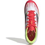 adidas - F50 League - Voetbalschoenen - Wit - Fiberskin-bovenwerk