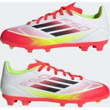 adidas - F50 League - Voetbalschoenen - Wit - Fiberskin-bovenwerk