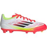 adidas - F50 League - Voetbalschoenen - Wit - Fiberskin-bovenwerk