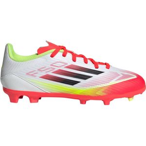 adidas - F50 League - Voetbalschoenen - Wit - Fiberskin-bovenwerk