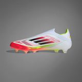 Adidas - F50 Elite Ll Fg - Voetbalschoenen - Cloud White / Core Black / Solar Yellow - Lichtgewicht Fibertouch