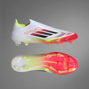 Adidas - F50 Elite Ll Fg - Voetbalschoenen - Cloud White / Core Black / Solar Yellow - Lichtgewicht Fibertouch
