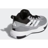 adidas - Cross Em Up Select Mid - Basketbalschoenen - GRETHR/VOETWEAR WIT/CARBON ZWART