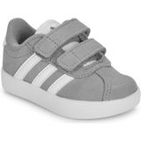 adidas Uniseks-Baby VL COURT 3.0 SHOES INFANTS, dash grey/ftwr white/lime burst, 23 EU