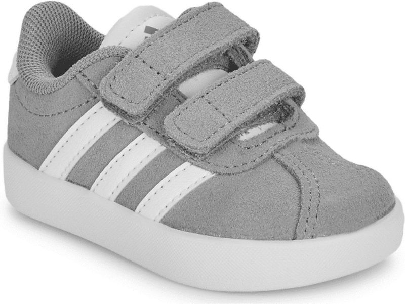 adidas Uniseks-Baby VL COURT 3.0 SHOES INFANTS, dash grey/ftwr white/lime burst, 23 EU