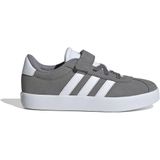adidas VL Court 3.0 schoenen voor kinderen, lage schoenen, geen voetbal, uniseks, Grijs Drie/Cloud Wit/Grijs Twee