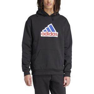 ADIDAS SPORTSWEAR - Hoodie - Zwart - Katoen - Met Kap