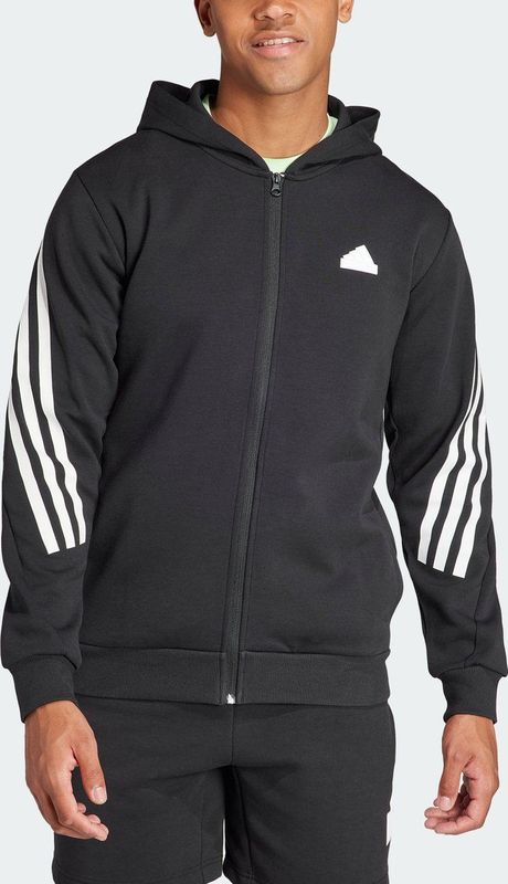 adidas Sportswear Future Icons 3-Stripes Ritshoodie - Heren - Zwart