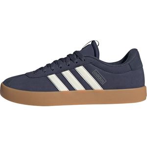 Adidas - Vl Court 3.0 - Schoenen - Zwart - Leren Bovenwerk