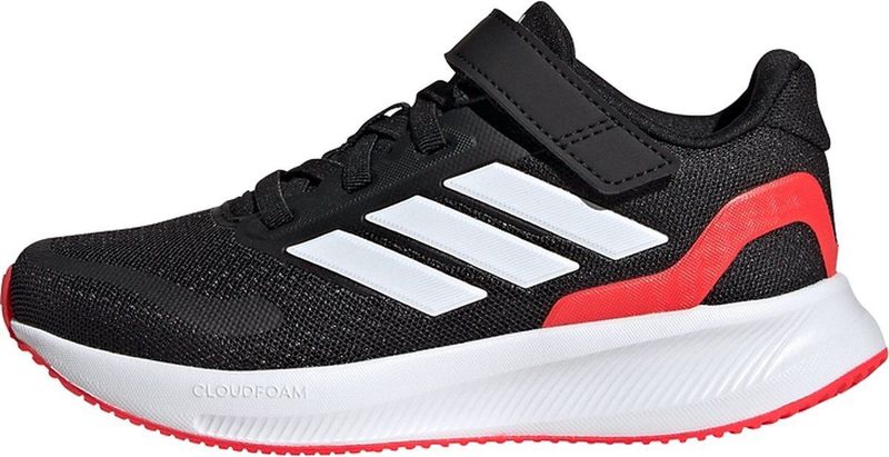 adidas RUNFALCON 5 Kinderschoenen - Core Black/Cloud White/Lucid Red