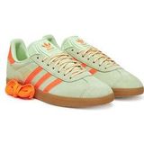 adidas Originals - GAZELLE - Sneakers - Semi Green Spark / Solar Orange / Gum - Leer