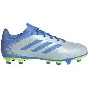 adidas - Copa Pure III Club - Voetbalschoenen - Blauw Grijs Neongeel - Synthetisch Bovenwerk