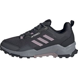adidas - Terrex AX4 - Hiking Shoes - Grey Six/Preloved Fig/Core Black - Normale Pasvorm - Vetersluiting - Slijtagebestendig EVA-Middenzool