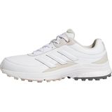 adidas - Zoysia - Golfschoenen - Wit - Bovenwerk van Leer en Synthetische Materialen