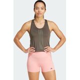 adidas - Performance Power Reversible - Tanktop - Groen - 91% Gerecycled Polyester, AEROREADY