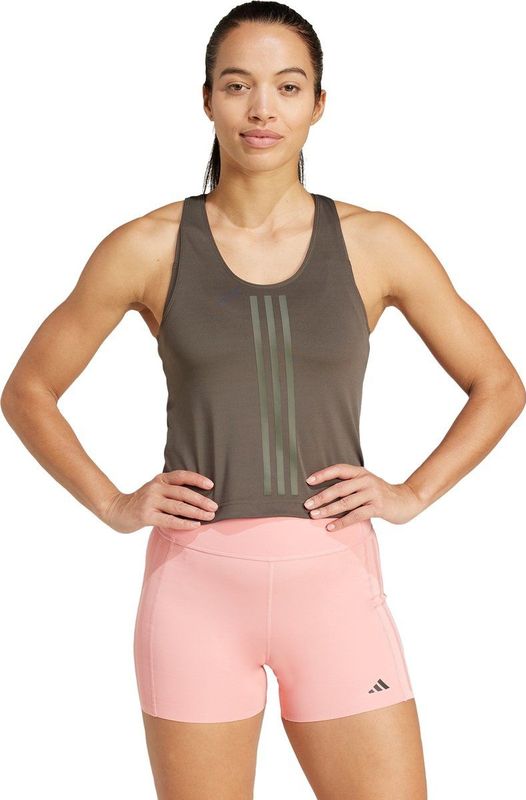 adidas - Performance Power Reversible - Tanktop - Groen - 91% Gerecycled Polyester, AEROREADY