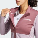 adidas TERREX Terrex Multi Light Fleece Ritsjack - Dames - Paars