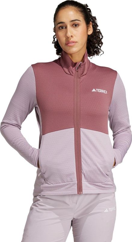 adidas TERREX Terrex Multi Light Fleece Ritsjack - Dames - Paars