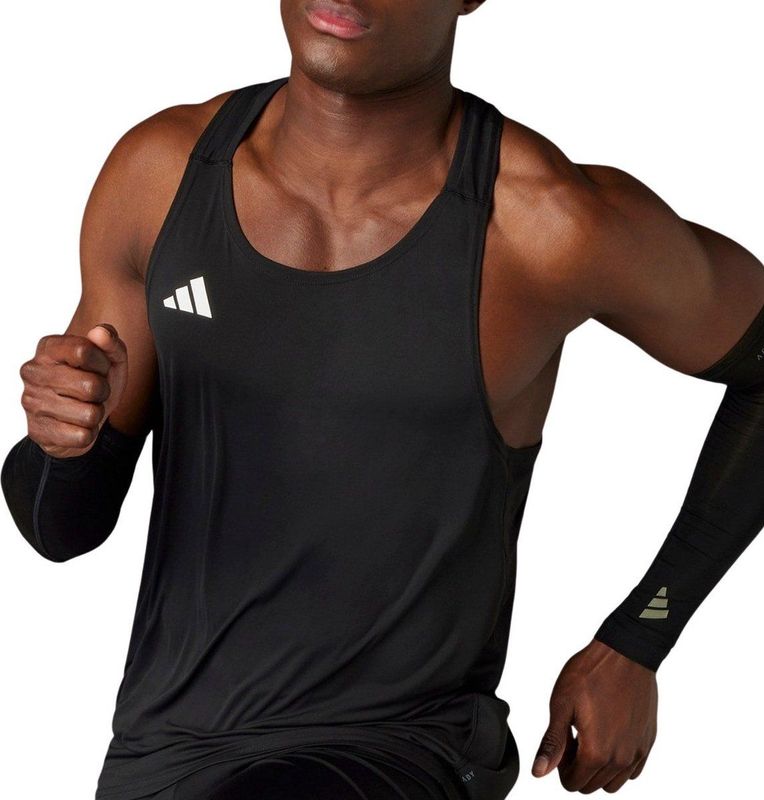 adidas - Adizero Essentials - Hardloopsinglet - Lichtgewicht - Zwart - Gerecycled Polyester