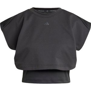 adidas - Power Boxy French Terry - T-shirt - Met Korte Mouwen