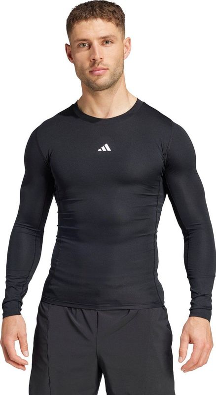 adidas - Compressietraining T-shirt - Zwart - Polyester, Elastaan