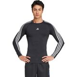 adidas Performance TECHFIT Compression Training 3-Stripes Longsleeve - Heren - Zwart