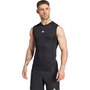 adidas Performance TECHFIT Compression Training Mouwloos Shirt - Heren - Zwart- T