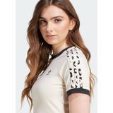 adidas Originals Leopard 3-Stripes T-shirt - Dames - Wit