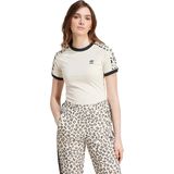 adidas Originals Leopard 3-Stripes T-shirt - Dames - Wit