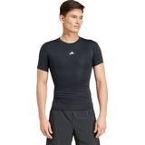 adidas - TECHFIT Compression - Sportshirt - Zwart - Polyester