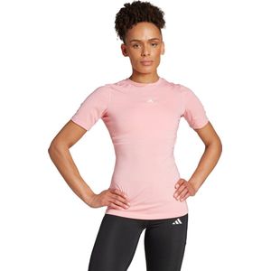 adidas Performance TECHFIT Training T-shirt - Dames - Roze