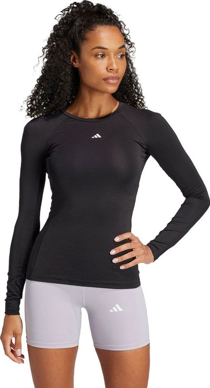 adidas Performance TECHFIT Training Longsleeve Dames Zwart
