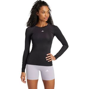 adidas Performance TECHFIT Training Longsleeve Dames Zwart
