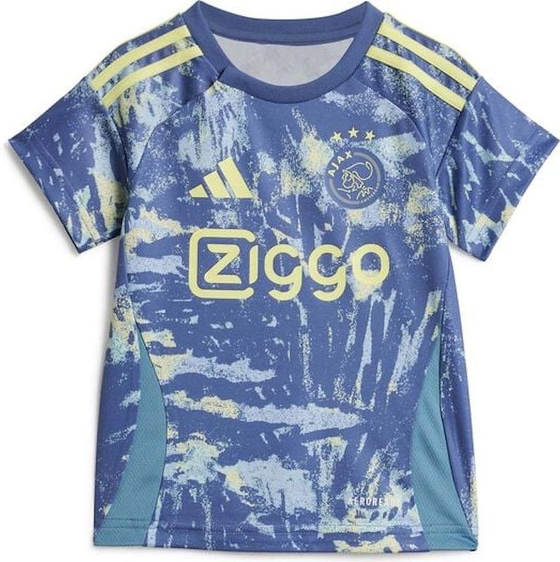 adidas - Ajax Uit Babykit - Voetbaltenue - Rood/Wit - 100% Gerecycled Polyester
