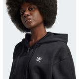 adidas Originals Essentials Fleece Ritshoodie - Dames - Zwart
