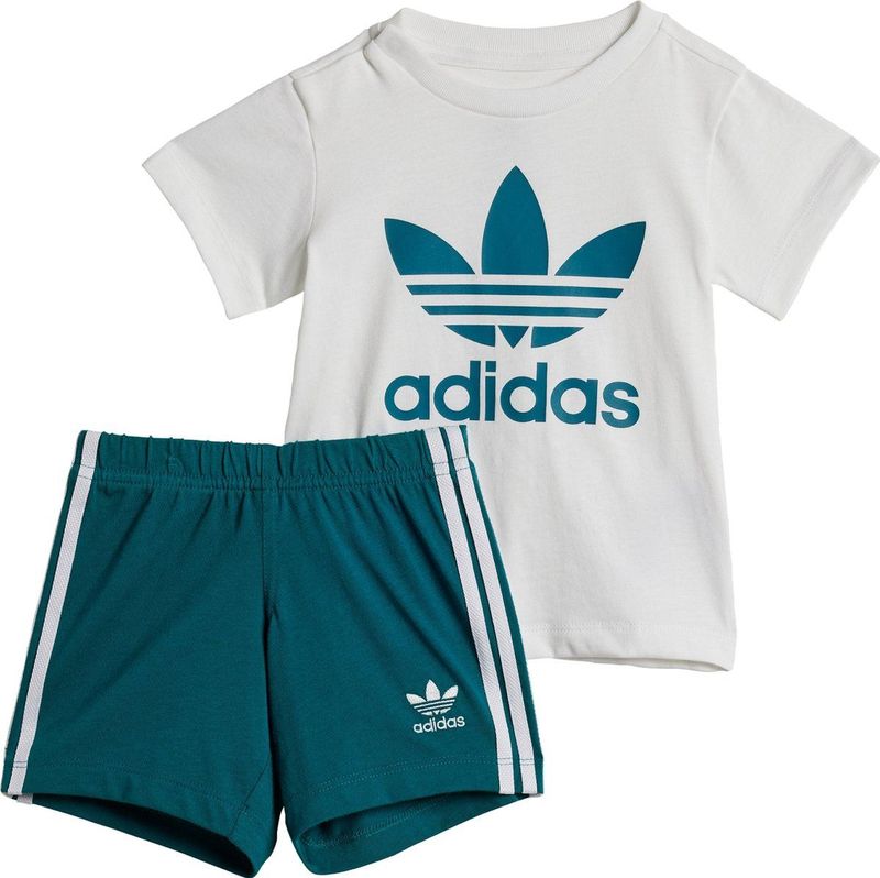 adidas Originals Short T-shirt Set Kids - Kinderen - Turquoise- 98
