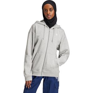 adidas Originals Essentials Fleece Ritshoodie Dames Grijs